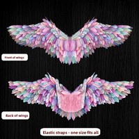 Alas de Plumas de Ángel, Accesorios para Adultos, Modelo Secret Dimension T, Ropa para Espectáculos, Fotografía de Bodas, Plumas Creativas