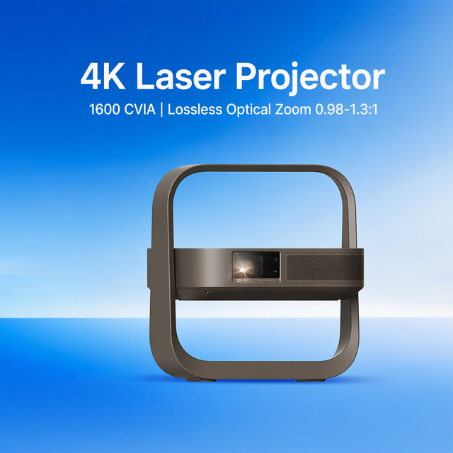 New Z9X Portable 4K Laser Projector 1600 CVIA Brightness Triple Color Laser Source Smart Projector for Home Entertainment