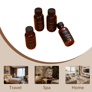 Kit de Bain de Luxe Personnalisé pour Hôtels, Shampoing et Gel Douche en Bouteille Ambrée à Marque Blanche, Commande en Gros pour Chaînes Hôtelières - Product Image 4