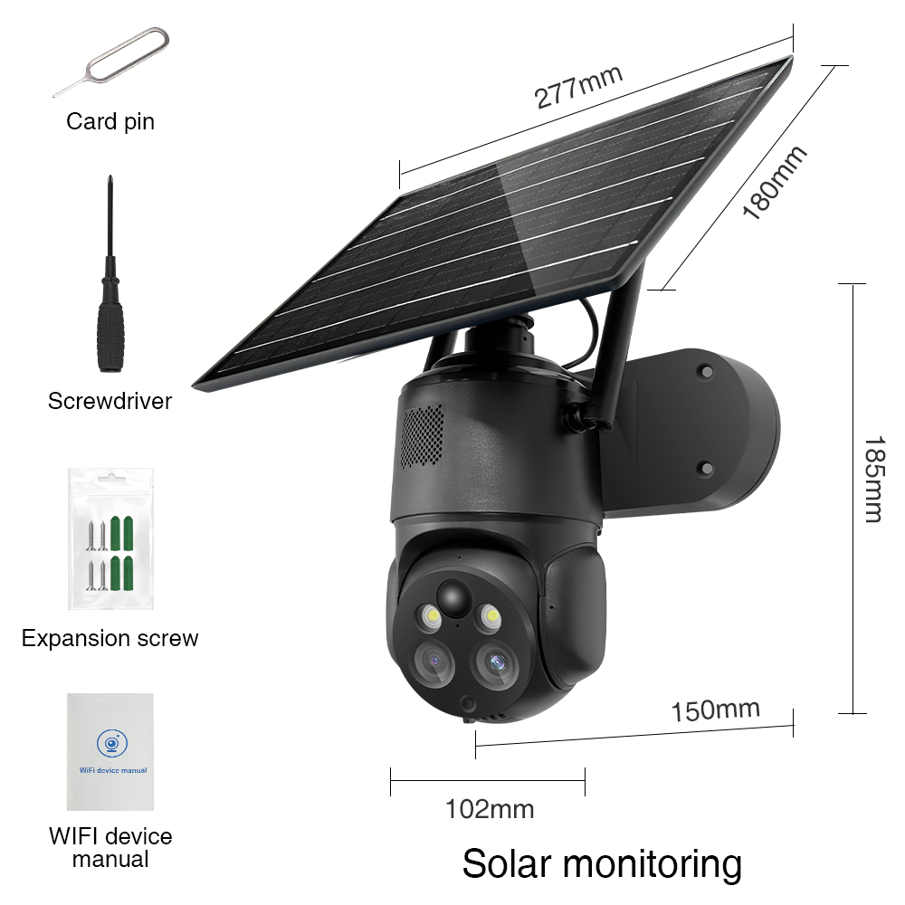 Solar Camera Outdoor 8W Wireless Solar Security Cameras 4G 4MP · image 6
