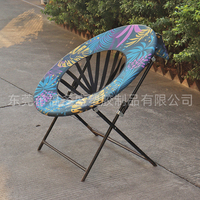 Nouveau produit développé par l'usine : Canapé en tissu avec structure en fer, fauteuil inclinable portable pliable et extensible avec coussin, pour intérieur et extérieur.