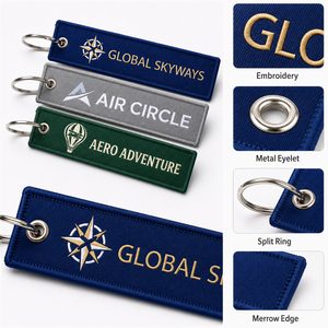 Oem Manufacturer Jet Tag Aircraft Flight Embroidery Woven <b>Keychain</b> <b>Custom</b> Accessories Jet Tag Motorcycle <b>Custom</b> <b>Keychain</b> In Bulk - Product Image 4