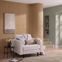 Panneau Tambour en MDF flexible, panneau en bois Tambour flexible, revêtement mural incurvé pour la décoration intérieure commerciale et résidentielle