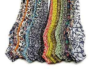 Nœud Papillon en Coton Pointu Noué à la Main pour Hommes, Motif Floral/Paisley, Tissu Imprimé, Nœud Papillon Décontracté Vintage à Nouer Soi-même, Idéal pour Mariage et Fêtes - Product Image 2
