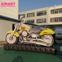 Dernière sculpture de moto élégante et stylée pour exposition commerciale, moto gonflable personnalisée pour la publicité