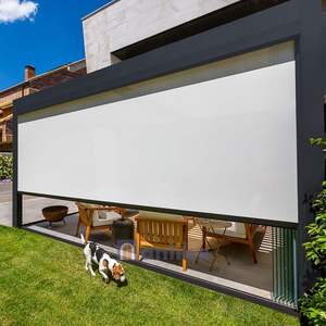 Anlike Top produttore ristorante padiglione in <span class=keywords><strong>alluminio</strong></span> a prova di vento esterno a buon mercato <span class=keywords><strong>cerniera</strong></span> verticale cieco - Product Image 6