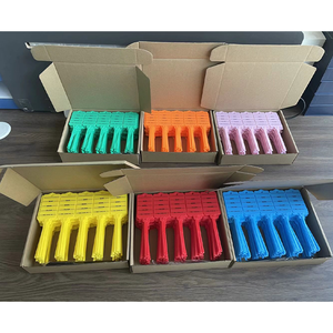 ป้ายแท็กพลาสติกสำหรับจัดส่ง หลายสี กันน้ำ ปิดผนึกเองได้ สายรัดซิป ทนทาน ป้ายเปล่าสำหรับพวงกุญแจรถยนต์ ป้ายแท็กกระเป๋าเดินทาง - Product Image 5
