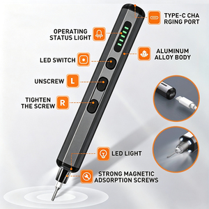 Kit de Destornilladores 68 en 1 con Puntas Magnéticas, Luz LED y Carga Rápida Tipo-C, Herramienta Eléctrica para Reparación de Móviles - Product Image 4