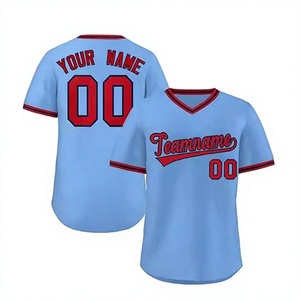 Camiseta Deportiva Personalizada con Cuello en V, Uniforme de Béisbol Sublimado, de Secado Rápido y Transpirable - Product Image 4