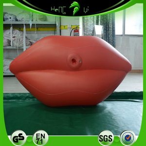 Lèvres gonflables rouges et Sexy, jouets pour bébé, rouge avec trou SPH - Product Image 1