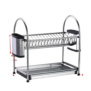 Giá Phơi Đồ Nhà Bếp Lớn Hai Tầng Bằng Thép Không Gỉ Thiết Kế Hiện Đại - Product Image 1