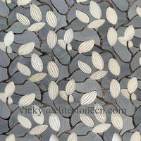 Marbre Pierre Mosaïque Médaillon Motif Arbre Conception Marbre Incrustation Mosaïque Marbre Mosaïque Tapis Médaillon Villa Sol Carrelage