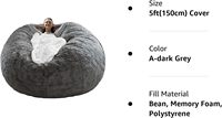 Grand canapé pouf pliable traditionnel moderne victorien rustique design industriel avec housse en fibre souple pour se détendre au lit