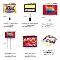 Clips en plastique de supermarché Porte-étiquette de prix Pop pour fruits et légumes