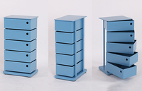 Armoire étroite moderne en métal à cinq tiroirs pour le salon et le bureau à domicile