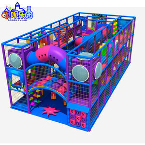 Aire de jeux intérieure modulaire personnalisée pour enfants, château ludique en bois et PVC, <span class=keywords><strong>ensemble</strong></span> de jeux souples pour usage commercial, centres commerciaux, multiples - Product Image 1