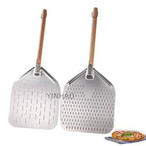 YINHAO Logo personnalisé Restaurant <span class=keywords><strong>professionnel</strong></span> <span class=keywords><strong>en</strong></span> métal 12 pouces perforé <span class=keywords><strong>Pizza</strong></span> Peel avec manche <span class=keywords><strong>en</strong></span> <span class=keywords><strong>bois</strong></span> détachable pelles pour <span class=keywords><strong>Pizza</strong></span> - Product Image 6