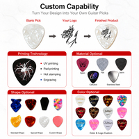 Médiators de Guitare Personnalisés en Celluloïd Nouveau Matériau, Épaisseur et Couleurs Variées, Durables, Vente en Gros de l'Usine Chinoise