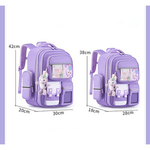 Student <b>Backpack</b> <b>Children</b> Reduce Weight Student <b>Backpack</b> Boys Girls Grades 1-3 - 6 Super Lightweight Spine Protection <b>Backpack</b> - Product Image 2