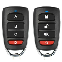 Télécommande automatique électrique pour portail roulant, 4 boutons, 433 MHz, apprentissage, pour porte de garage et volets roulants