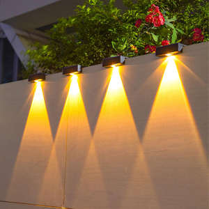 Applique murale extérieure solaire haute luminosité avec lumière <span class=keywords><strong>LED</strong></span> étanche pour porte d'entrée de jardin IP 65 - Product Image 6