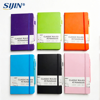 Carnet personnalisé A5 en cuir PU, couverture rigide, 210x130mm, avec fermeture élastique, porte-stylo, marque-page en ruban, pour le bureau, l'école, les cadeaux