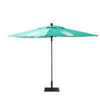 Parasol de terrasse extérieur 7,5 pieds coupe-vent et pare-soleil, imprimé sur mesure, en métal, pliable, style rétro, promotionnel, vente en gros usine ADMAX