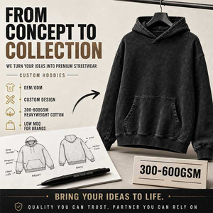 Sweat à capuche court en molleton de coton épais 300-500 GSM personnalisé, coupe oversize, style streetwear, fabrication OEM, sweat à capuche premium pour homme - Product Image 1