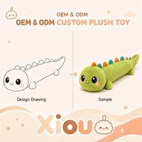 Coussin long personnalisé Shiba Inu en gros, peluche personnalisée avec logo, jouet en peluche fait maison, personnage en peluche