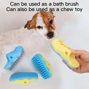 Nuevo diseño de zapatillas de goma, cepillo de ducha para perros, champú, peine, cepillo de baño para perros, lavado, masaje y aseo de mascotas - Product Image 5