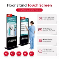 KEINONE - Quiosco de Señalización Digital con Pantalla Táctil Capacitiva de 55 Pulgadas para Uso en Interiores, Tiendas Minoristas, Hospitales, con CMS Integrado