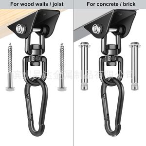 Eda 70mm <b>Swing</b> Hook 304 Stainless Steel Rotating Fixed Hook For Outdoor Hammock Chair Accessories - Product Image 5