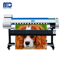 Imprimante numérique grand format XP600 DX5, compatible avec les machines d'impression, mesure 1.6m/1.8m/2.5m/3.2m, dos en vinyle, soluble dans l'eau