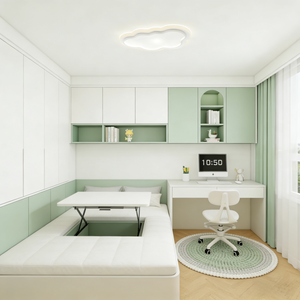 Armario y Cama Tatami de Madera Modernos Personalizados de Fábrica con Espacio de Almacenamiento <span class=keywords><strong>para</strong></span> Apartamentos y Hoteles - Product Image 5