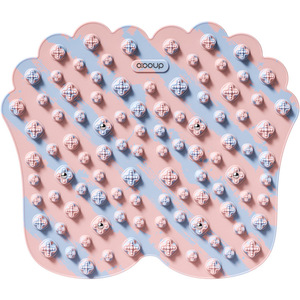 Tapis de massage des pieds rectangulaire à semelle rigide en gel souple, ultra-doux, pour la relaxation et le soulagement de la pression, épaisseur 15 mm, avec 6 billes magnétiques en silicone liquide - Product Image 1