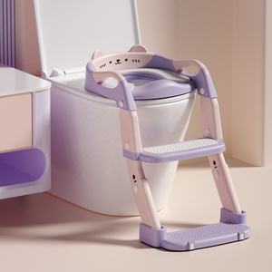 Siège de toilette pliable 3-en-1 pour enfants, style dessin animé, avec marchepied et <span class=keywords><strong>pot</strong></span> intégré, pour garçons et filles - Product Image 1