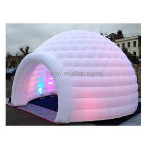 Tente dôme gonflable blanche de 10 mètres de type étendu avec tunnel / Tente dôme gonflable sportive Modèle IF-DTT001 pour mariage / <span class=keywords><strong>camping</strong></span> - Product Image 5