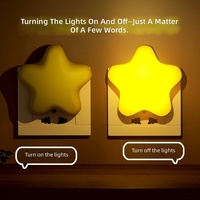 Veilleuse étoile colorée télécommandée, mini lampe de protection oculaire à luminosité réglable