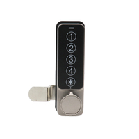 MK-E750 Serrure de casier de porte en aluminium intelligente sans clé à 4 chiffres en alliage de zinc moderne pour lieux publics de loisirs