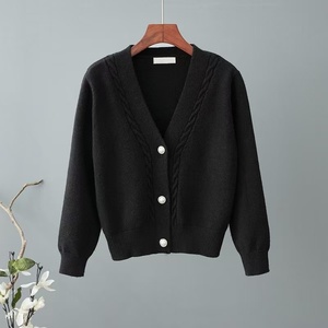 Maglione donna autunno e inverno giacca larga e sottile casual <span class=keywords><strong>cardigan</strong></span> in lana lavorato a maglia - Product Image 3