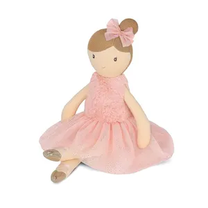 Brünette 16,5 Zoll Ballerina Puppe Plüsch Baby puppe Kuscheltiere Ballerina Spielzeug