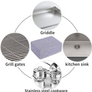 Éponge de <span class=keywords><strong>nettoyage</strong></span> robuste pour grillades, tampon à récurer anti-graisse haute performance, nettoyant durable pour barbecue en acier inoxydable - Product Image 4
