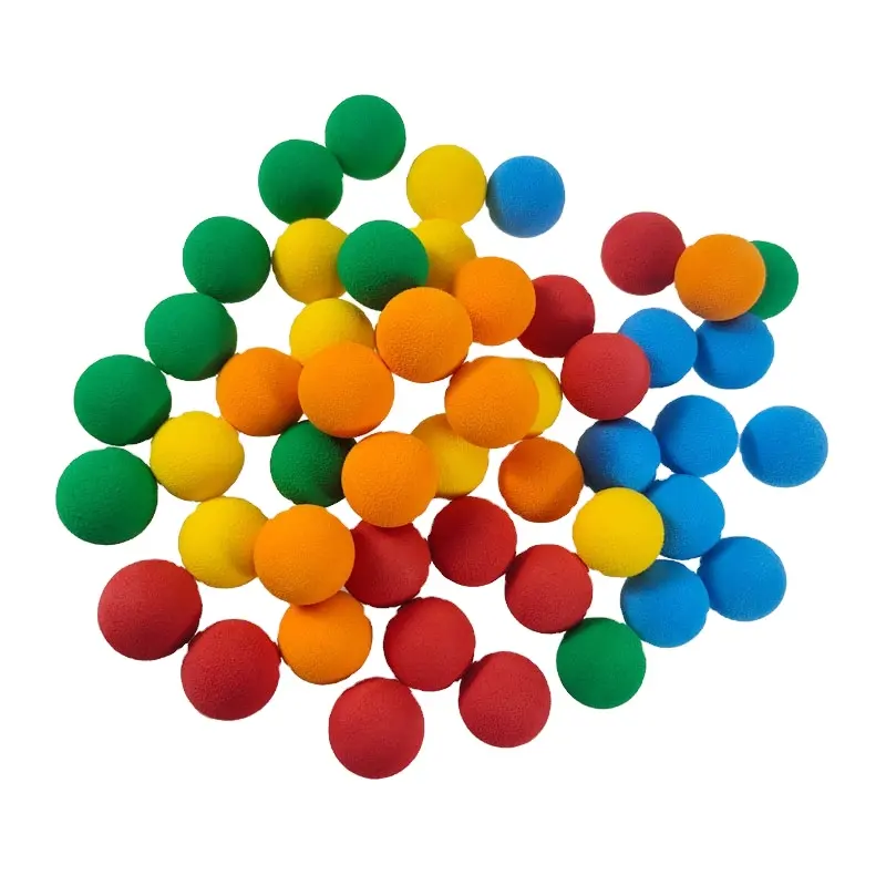 Kırmızı yüksek kaliteli çocuk oyun komik oyuncak topları özel Logo kabul 30MM EVA topları