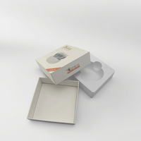 Boîtes d'emballage de luxe personnalisées en papier couché pour écouteurs et haut-parleurs, avec gaufrage, matériaux recyclés, doublure en éponge et pelliculage mat