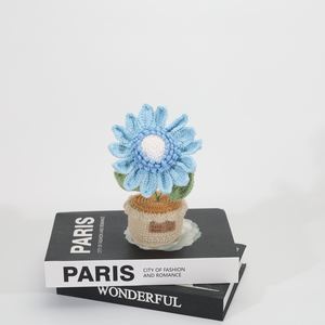 Girasol de Ganchillo Hecho a Mano en Maceta, Planta en Maceta, para Decoración de Escritorio, Hogar u Oficina, Lindo Regalo de Flor Artificial - Product Image 5
