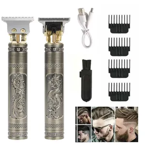 Maquina De Cortar Pelo Profesional Mannen Trimmer Baard Vintage T9 Kapsel Scheerapparaat Haar Snijmachine