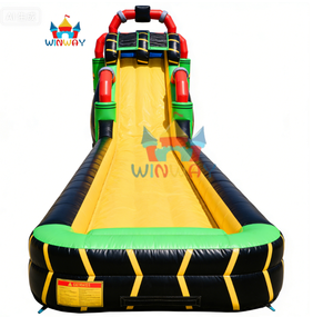 Parcours d'obstacles gonflable sur le thème de la toxicité commerciale - Défi gonflable extérieur avec toboggan pour les enfants et les adolescents, location pour fêtes - Product Image 4