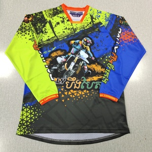 Jersey de Motociclismo Personalizado, Impermeable, 180g, Unisex, Manga Larga, <span class=keywords><strong>para</strong></span> Adultos, Motocross MX Todoterreno, Transpirable, de Secado Rápido - Product Image 5