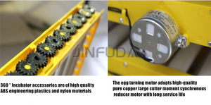 Incubateur d'oeufs de poulet entièrement automatique de capacité de 800 1000 oeufs incubateur d'oeufs de poulet - Product Image 6