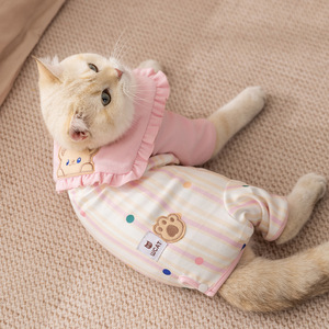 เสื้อผ้าแมวสำหรับฤดูใบไม้ร่วงและฤดูหนาว ทำจากผ้าฟลีซนุ่มและอุ่น ป้องกันความหนาวเย็น เหมาะสำหรับแมวเดวอนและแมวไร้ขน - Product Image 4